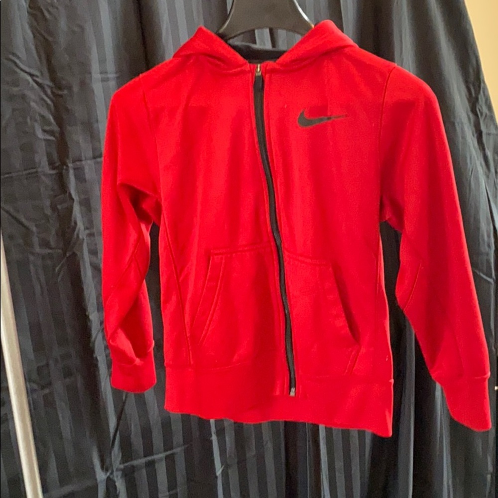 Boys Nike hooded zip up sweatshirt